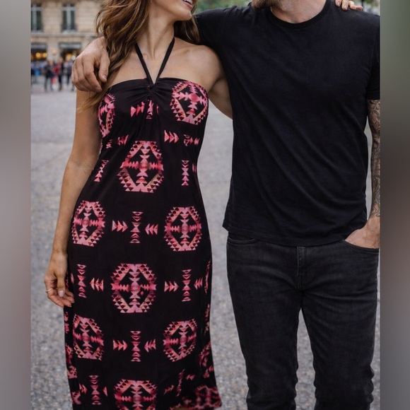Dresses & Skirts - Gorgeous Black & Pink Aztec Maxi Dress | Strapless Summer Maxi | NWT